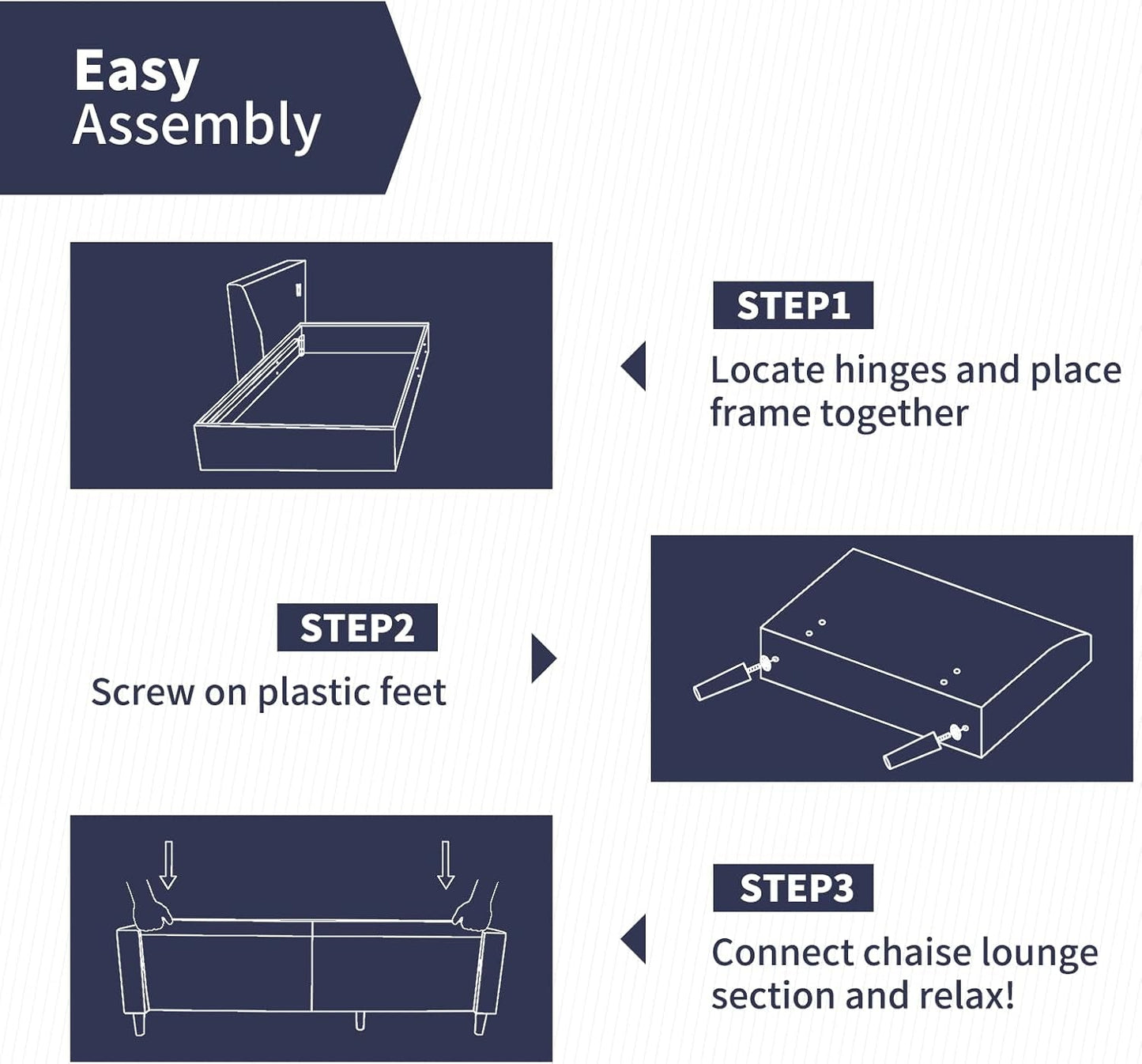 4 Pcs Sectional Sofa with Storage Ottoman for Living Room, Sectional Couches and Loveseat Sets, Living Room Furniture Set,3-Seat Sofa + Ottoman + Loveseat+ Armchair,Light Grey-4