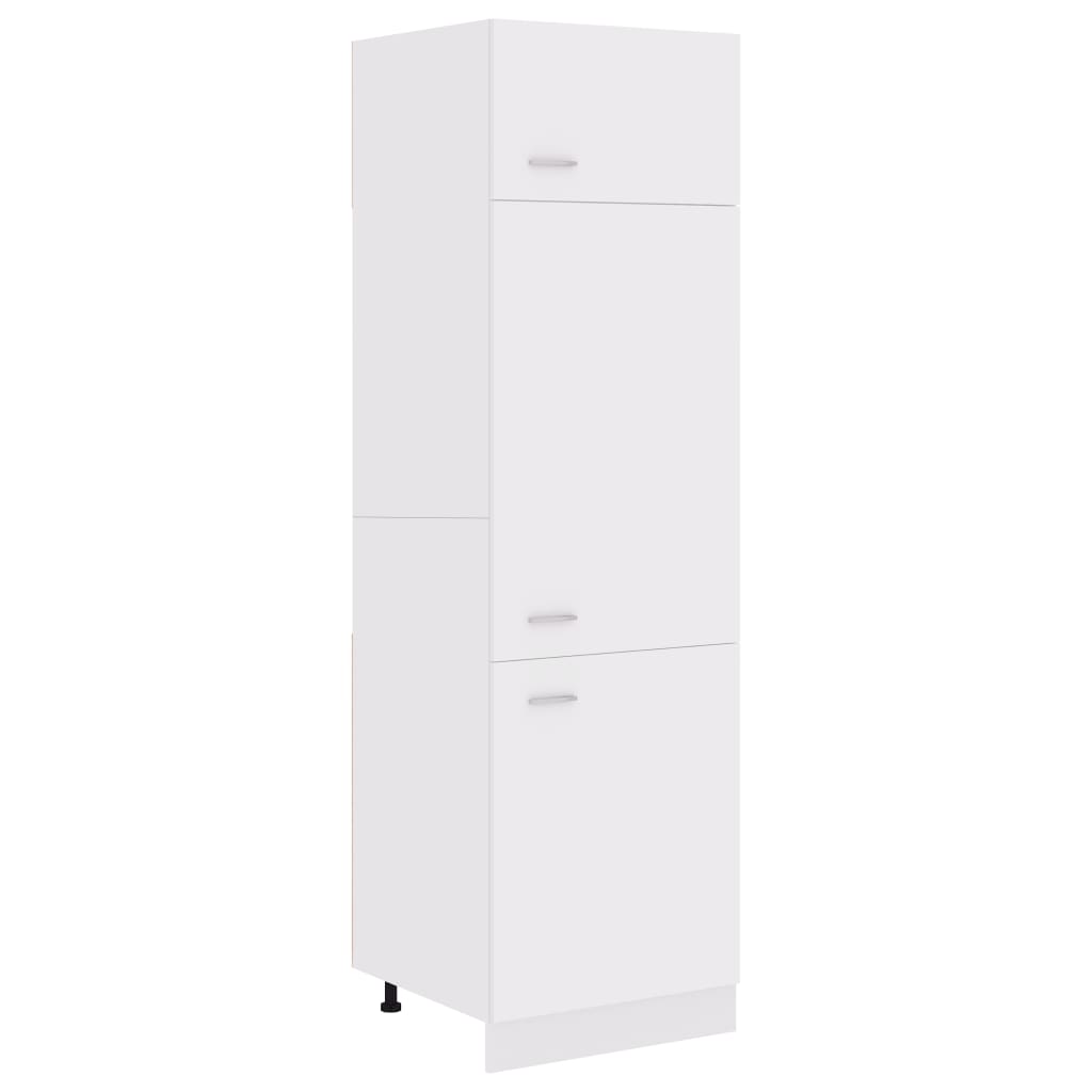 NNEVL Refrigerator Cabinet White 60x57x207 cm Chipboard