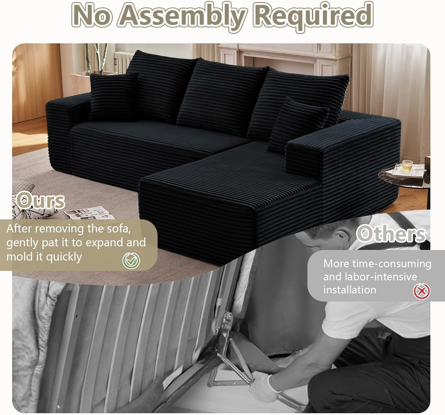 Comfy Modular Sectional Sofa With Chaise Lounge Design