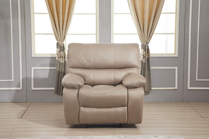 Microfiber Reclining Sofa Couch Set Living Room Set 8007 (Taupe, Recliner)