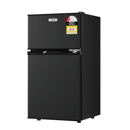 NNEDSZ 80L Bar Fridge Mini Freezer Refrigerator Black