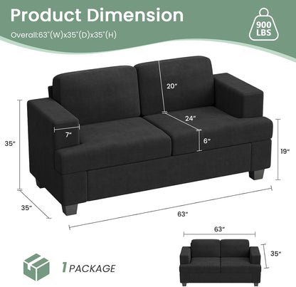 Comfy Modern Sleeper Couch Set for Living Room