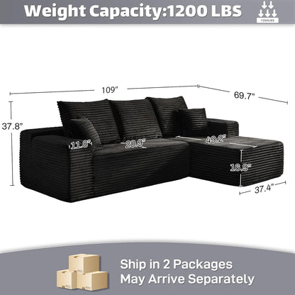 Modern Modular L Shaped Sectional Sofa for Living Room