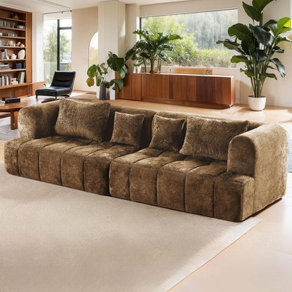 Modular All Foam Sectional Sofa With Four Cushions